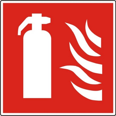 Zelfklevend Pictogram brandblusser